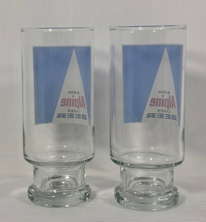 Alpine Lager Footed Beer Glass Set