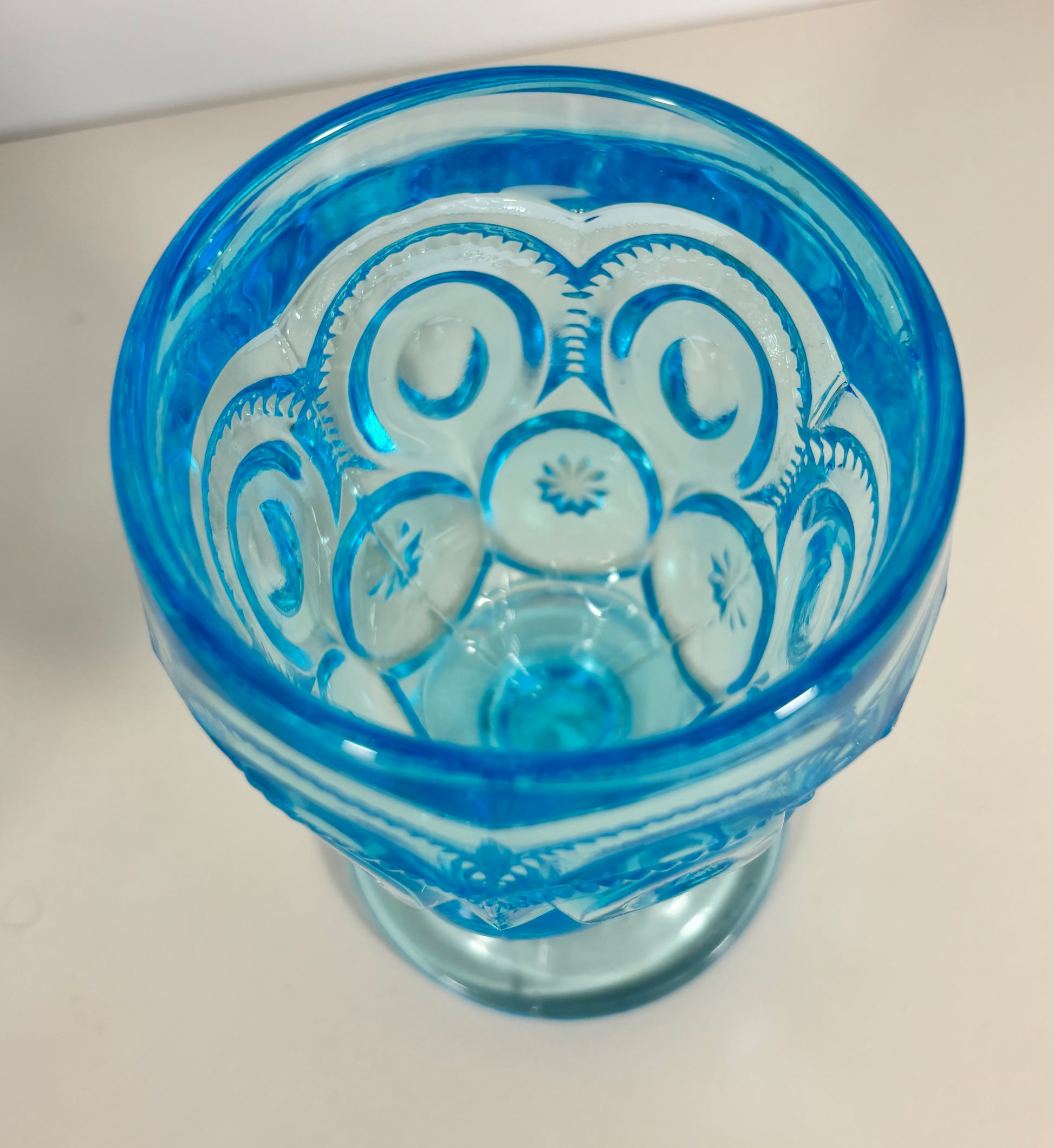 L.E. Smith Moon and Star Goblet