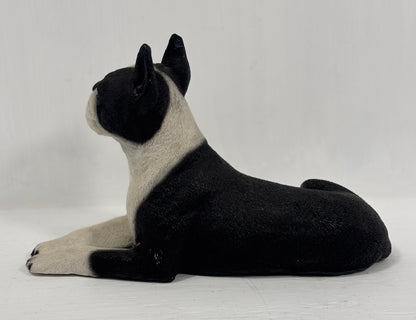 Living Stone Boston Terrier Dog Statuette
