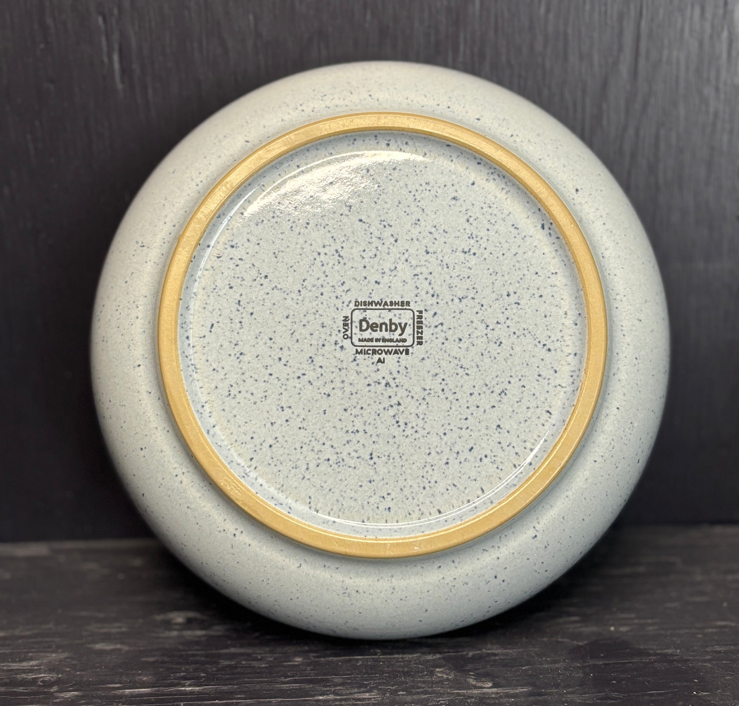 Denby Studio Blue Speckle 8 inch Nesting Bowls Pebble