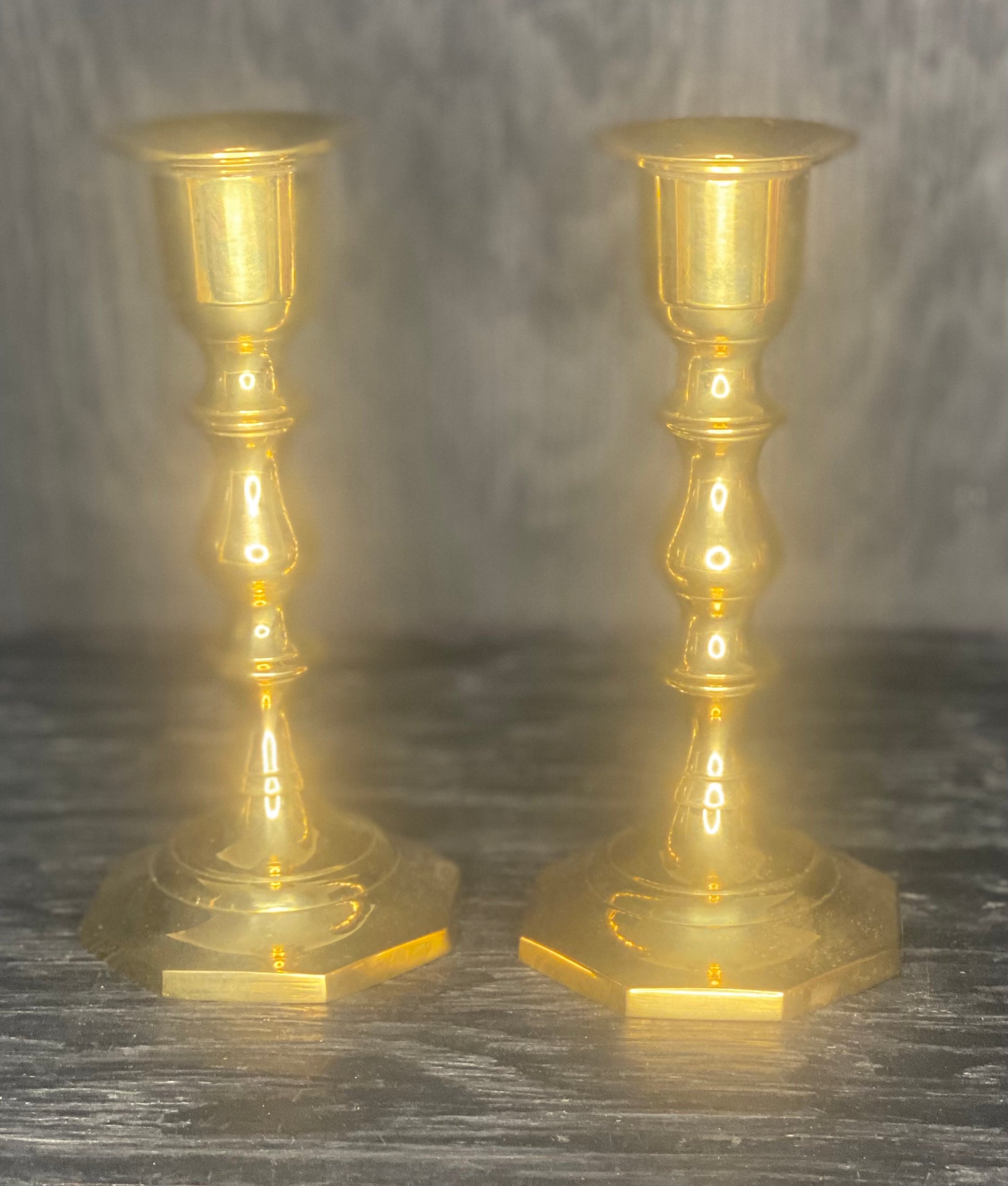 Made in India Brass Princess Candlestick Holders