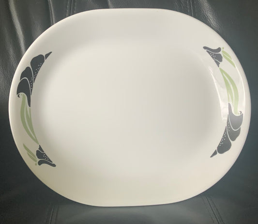 Vintage Corelle Black Orchid Serving Platter