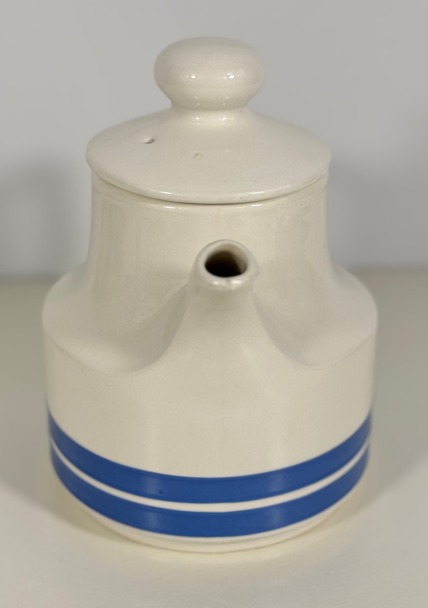 Carrigaline Ireland Vintage Blue Striped Teapot