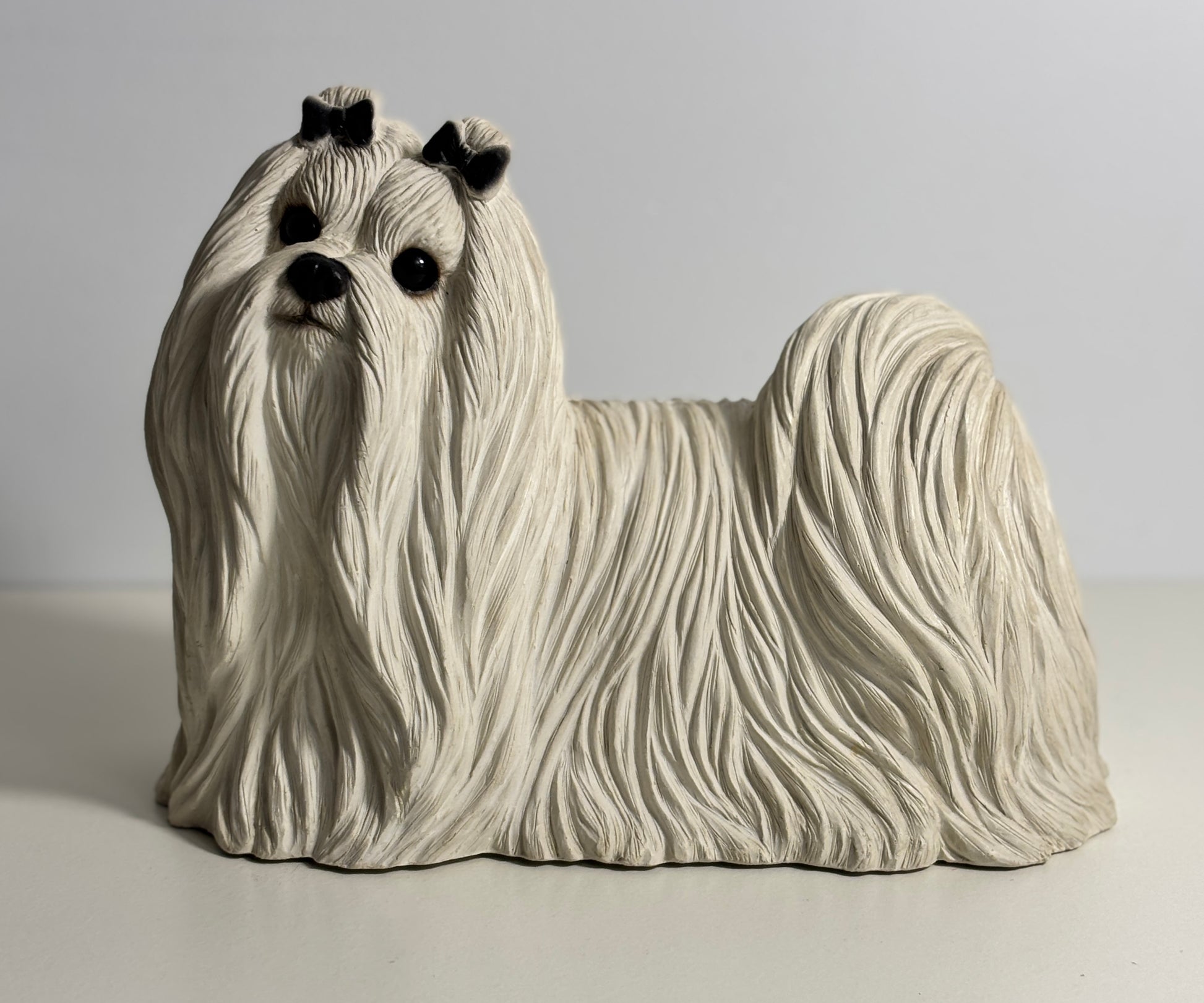 Sandicast Sandra Brue Maltese Dog Statuette