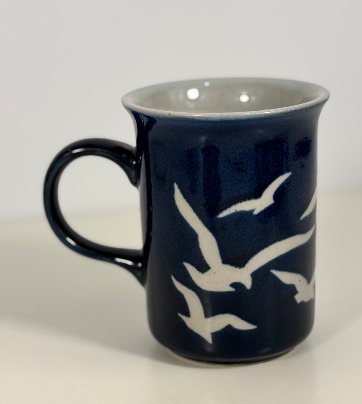 Waechtersbach Cobalt Blue Seagull Theme Coffee Mug