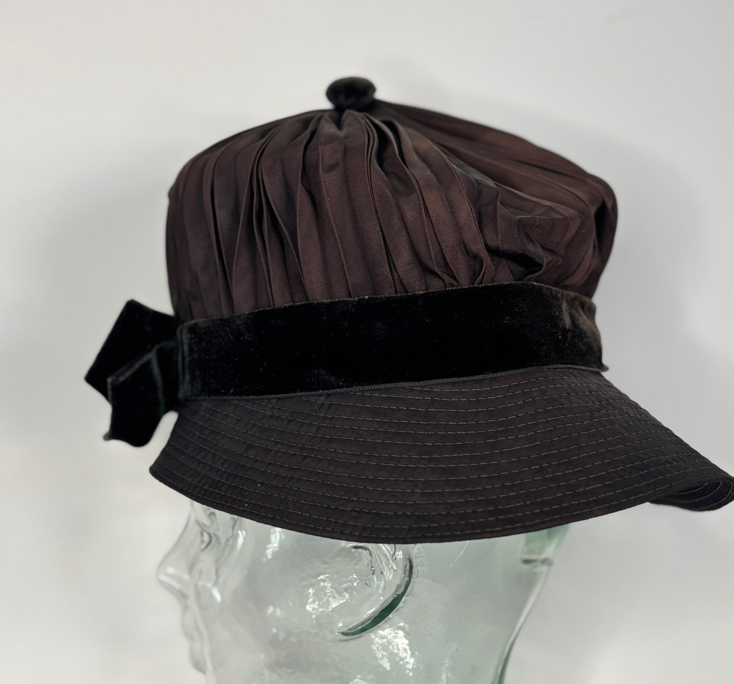 Yvonne Thisdale Salon Elegante iridescent Velvet Cloche