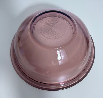 Vintage Cranberry Pyrex Casserole Dish