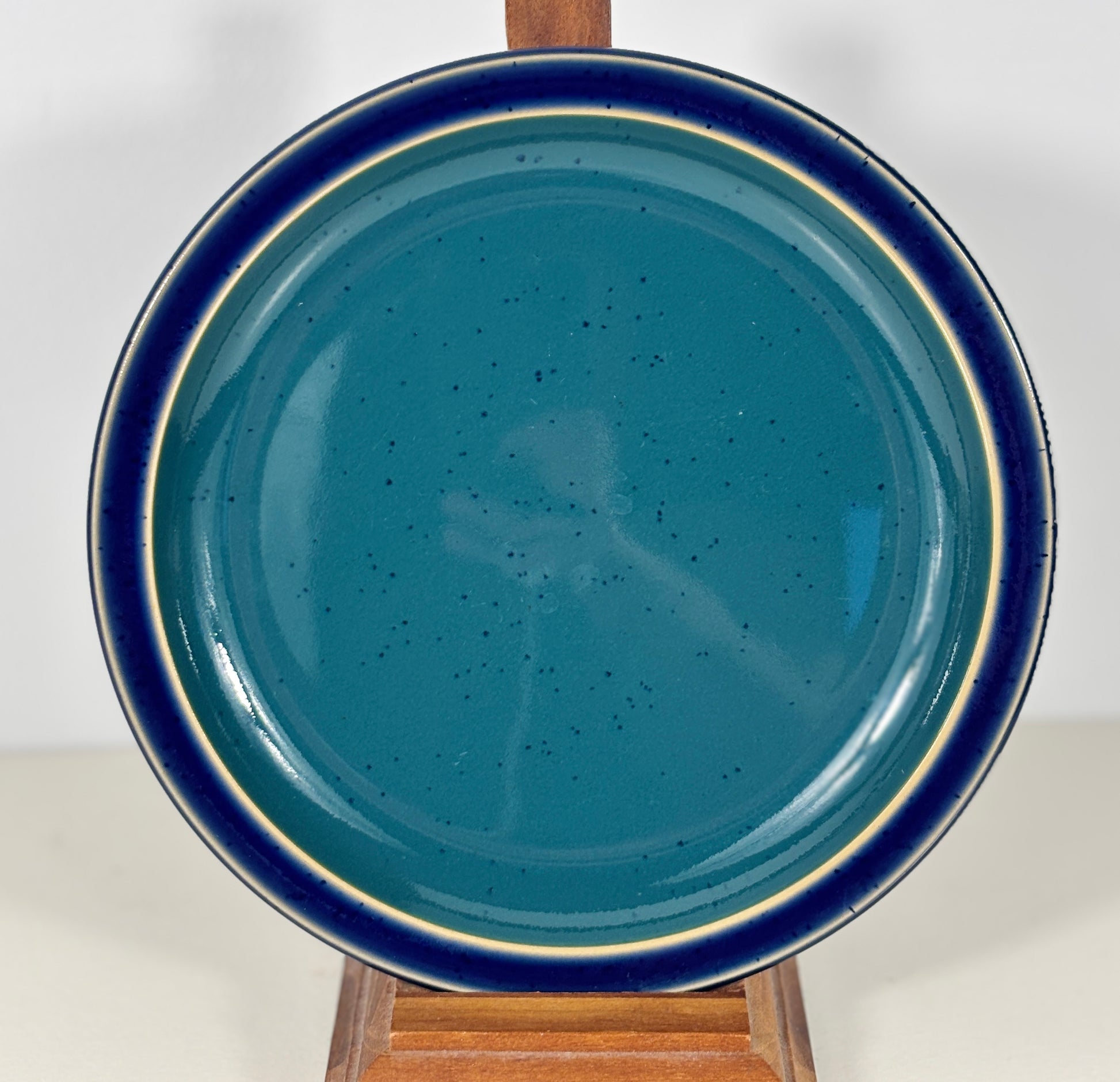 Denby Harlequin Green and Blue Bread Plate
