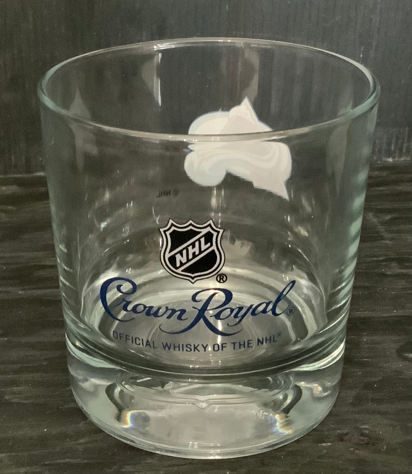 Colorado Avalanche Crown Royal Old Fashioned Rock Glass