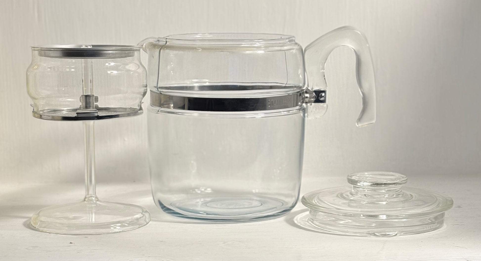 Vintage Pyrex Flameware 7759B 9 Cup Glass Coffee Pot