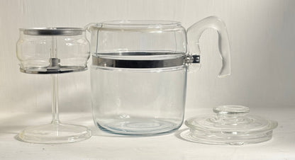 Vintage Pyrex Flameware 7759B 9 Cup Glass Coffee Pot