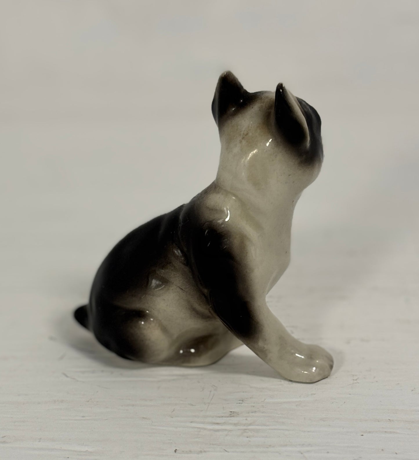 Hand Painted Vintage Ceramic Boston Terrier Figurine
