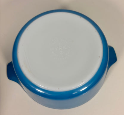 Pyrex Horizon Blue 1.5 Quart Casserole Dish with Lid