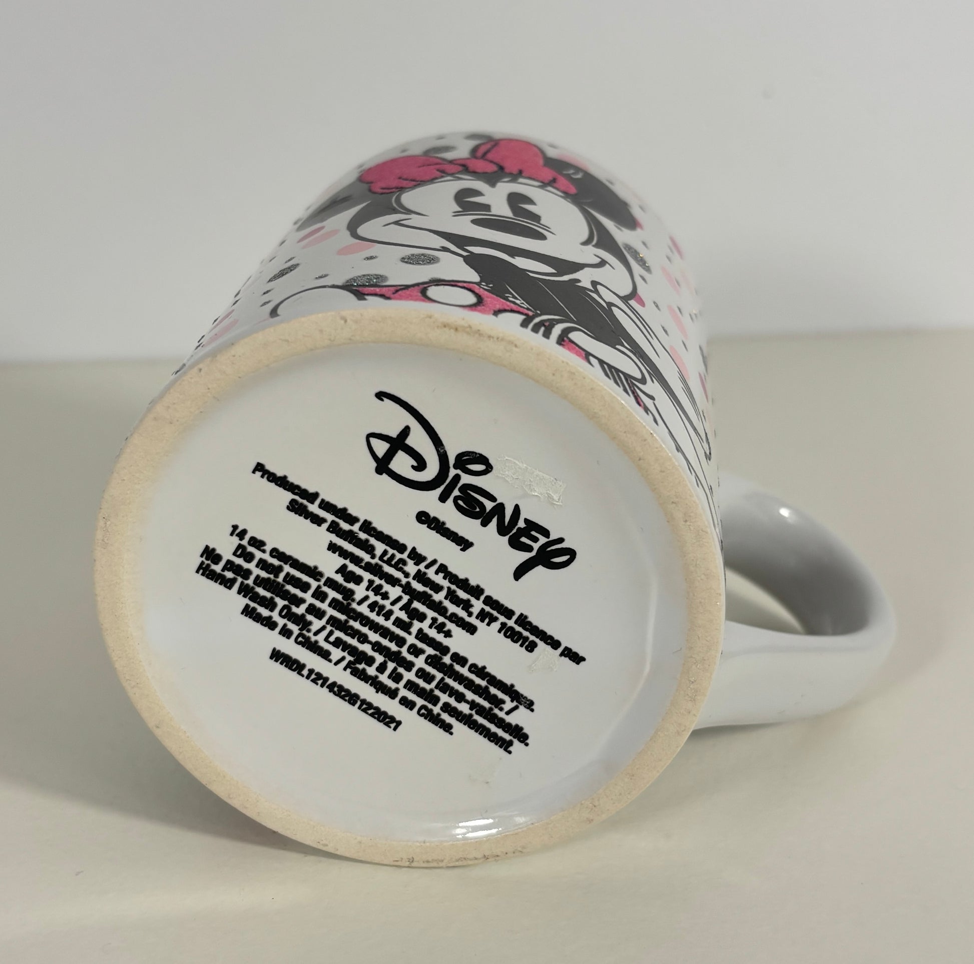 Silver Buffalo Disney Minnie Mouse Glitter Mug