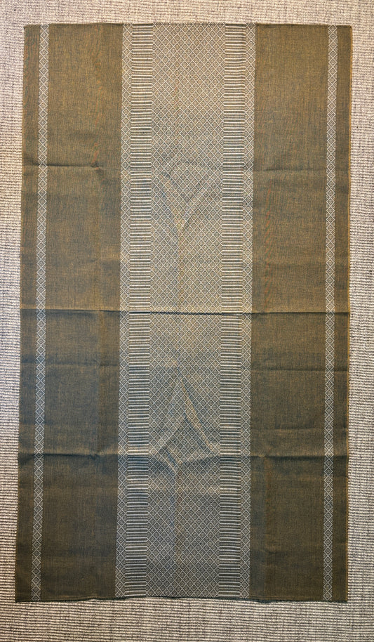 Fintvatt Green Geometric Vintage Woven Tablecloth