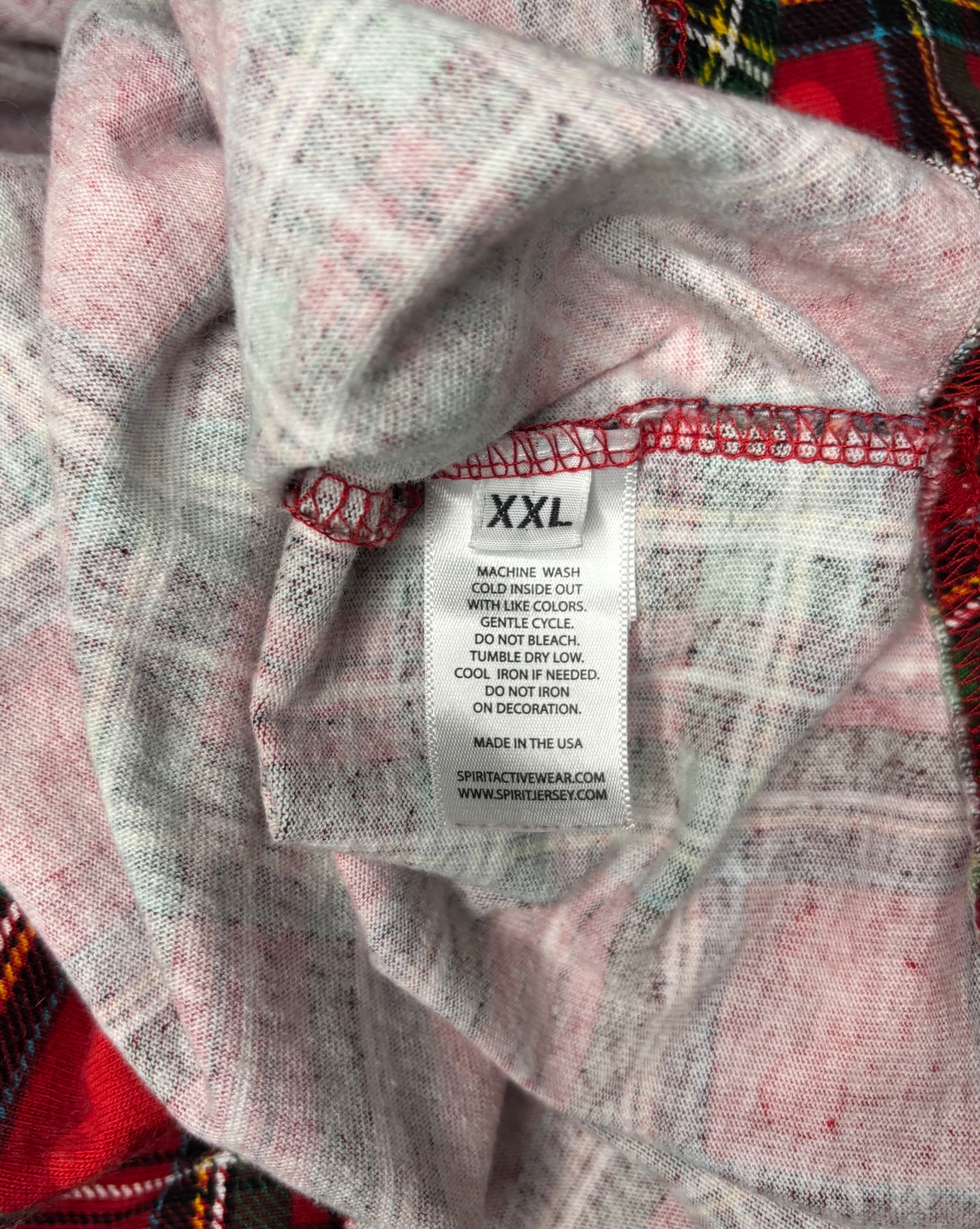 Rare Mickey Mouse Merry Christmas Plaid Spirit Jersey