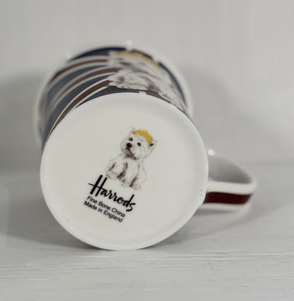 Harrods Knightsbridge Westie Union Jack Dog Mug