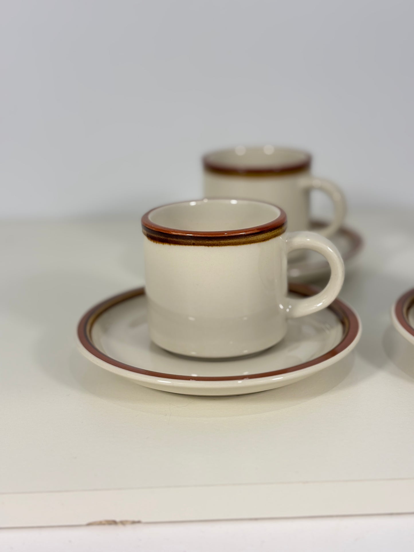 Japan Showa Era Espresso or Tea Mugs and Saucer Set