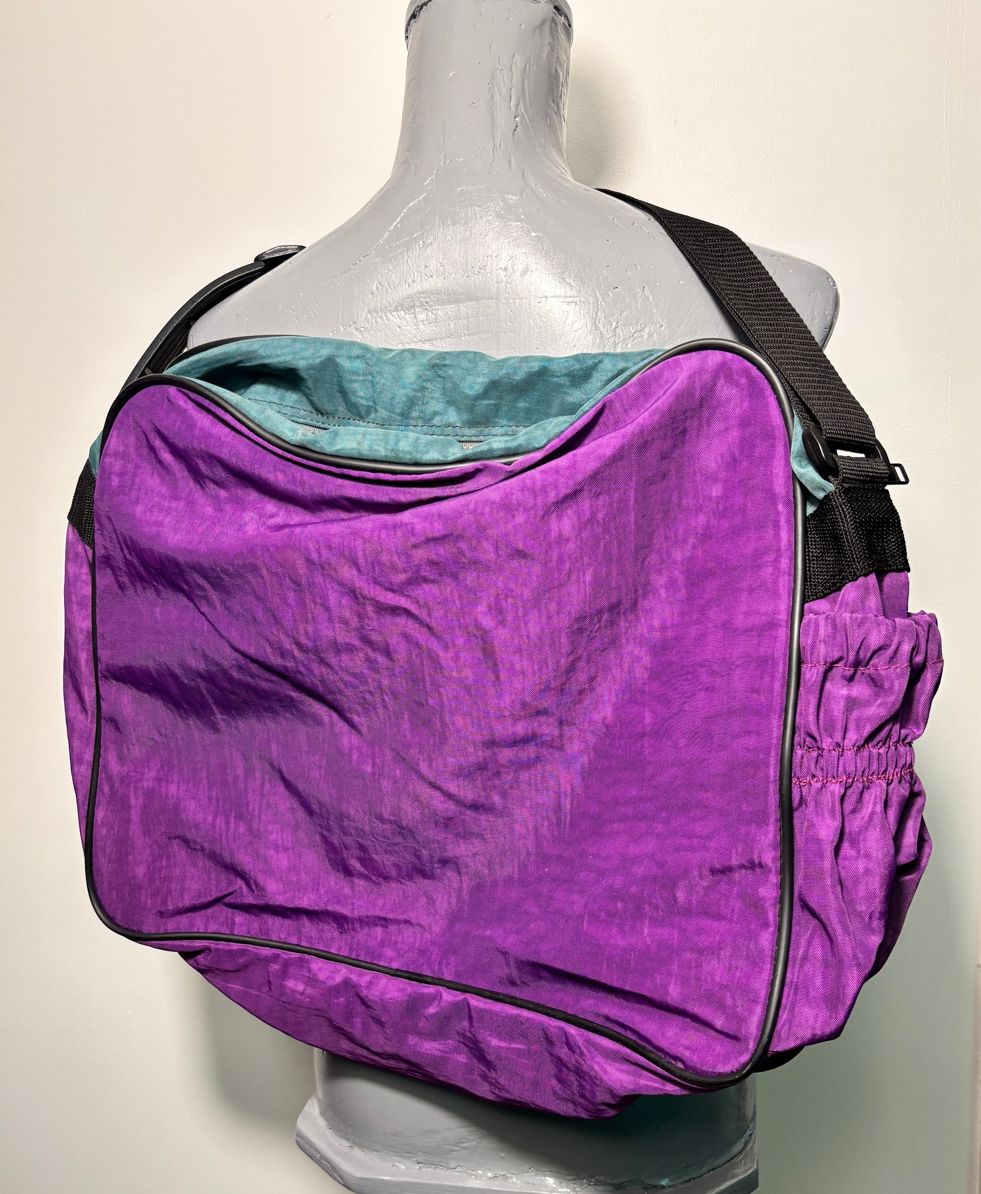 Purple and Teal Vintage Prince Tennis Bag