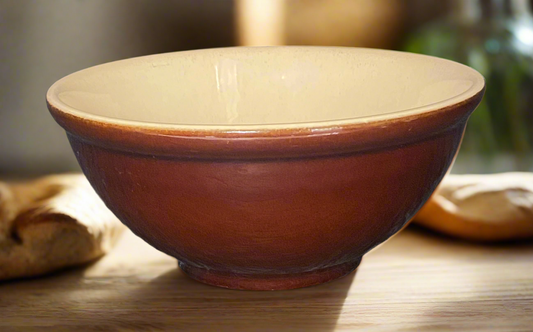 Vintage Denby Dark Brown 9 Inch Serving Bowl