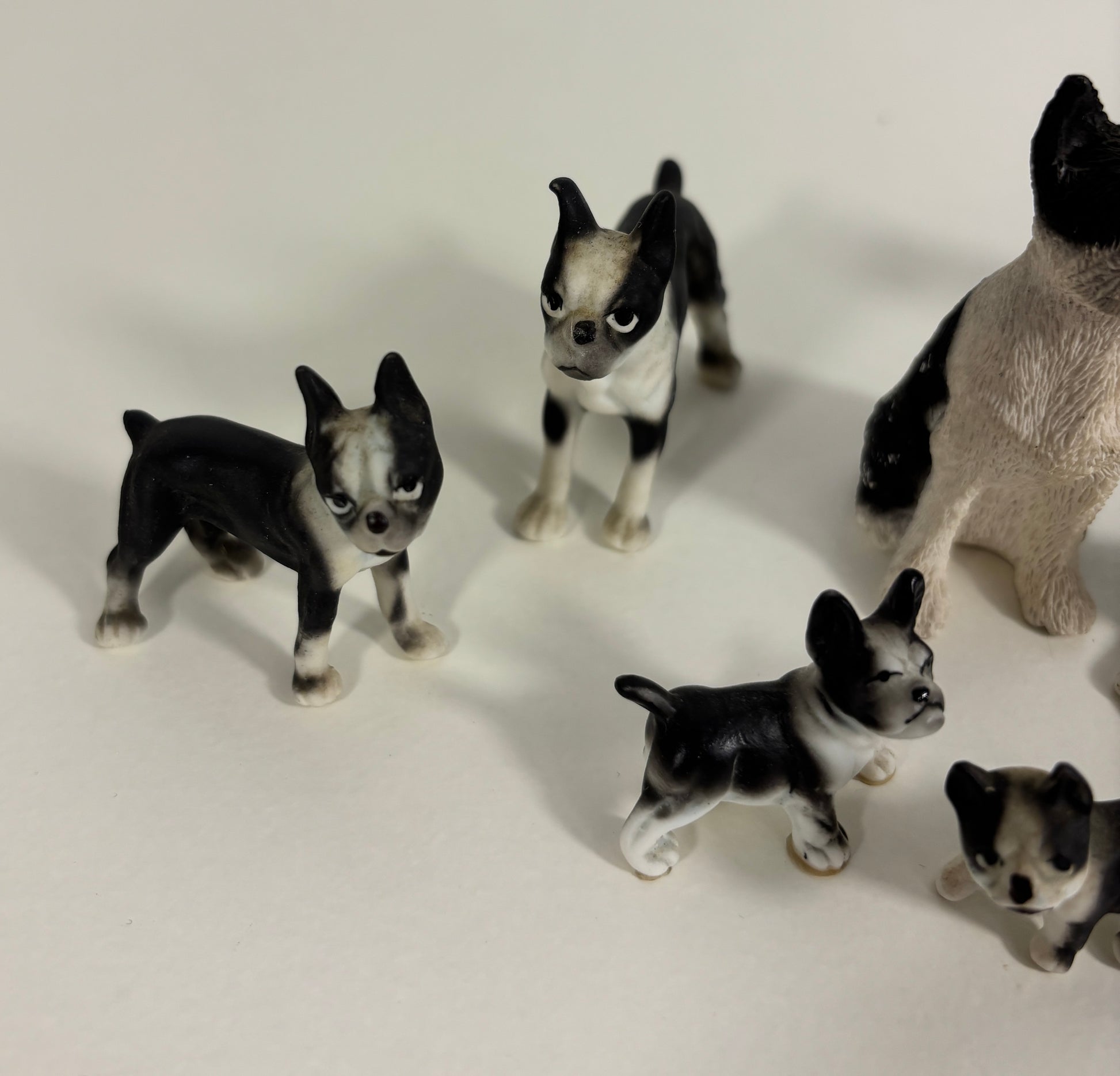 Lot of Boston Terrier Frenchie Mini Dog Figurines