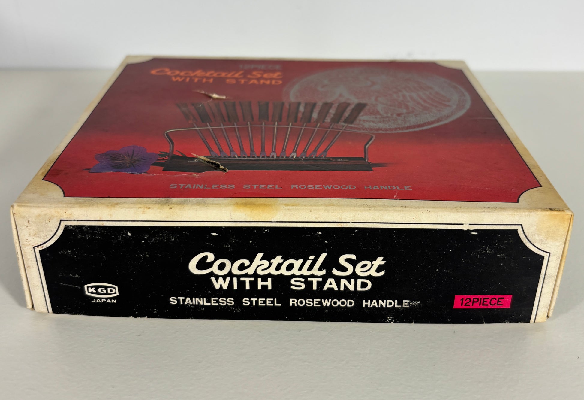 Mid Century Rosewood Cocktail Fork Set