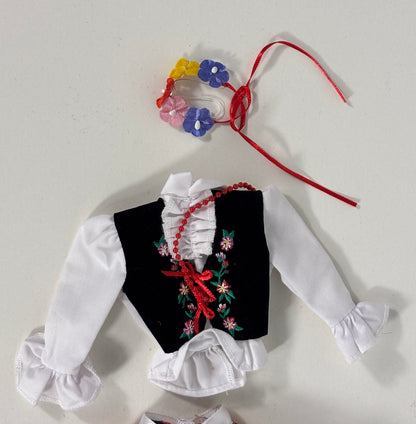 Vintage Barbie Traditional Polish Folk Outfit