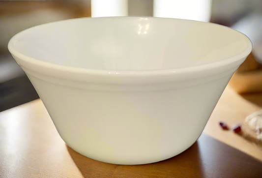 Federal Glass White 8 Inch Mixing Bowl