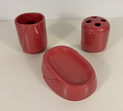 Retro Bathroom Storage Accessory Set