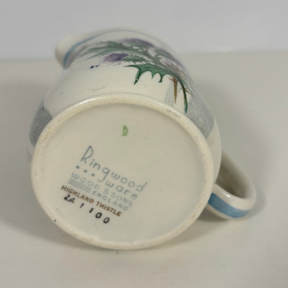 Ringwood Ware Highland Thistle Creamer