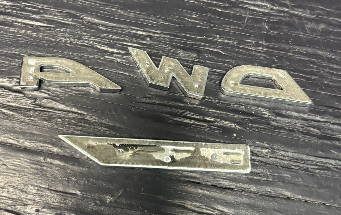 Subaru AWD Symmetrical Trunk Badge Emblem Letters