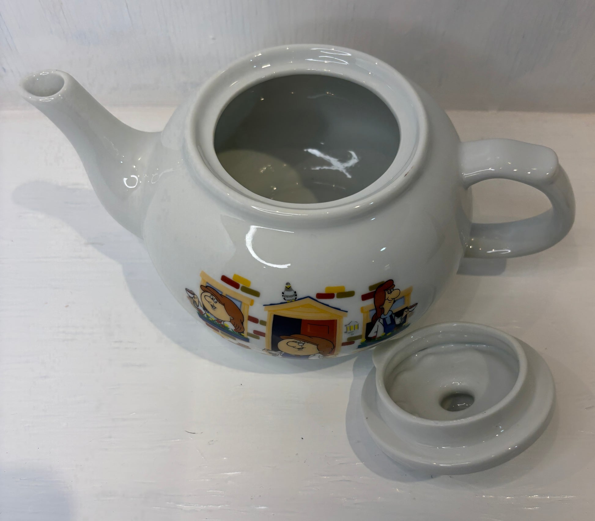 Tetley Tea Folk Teapot