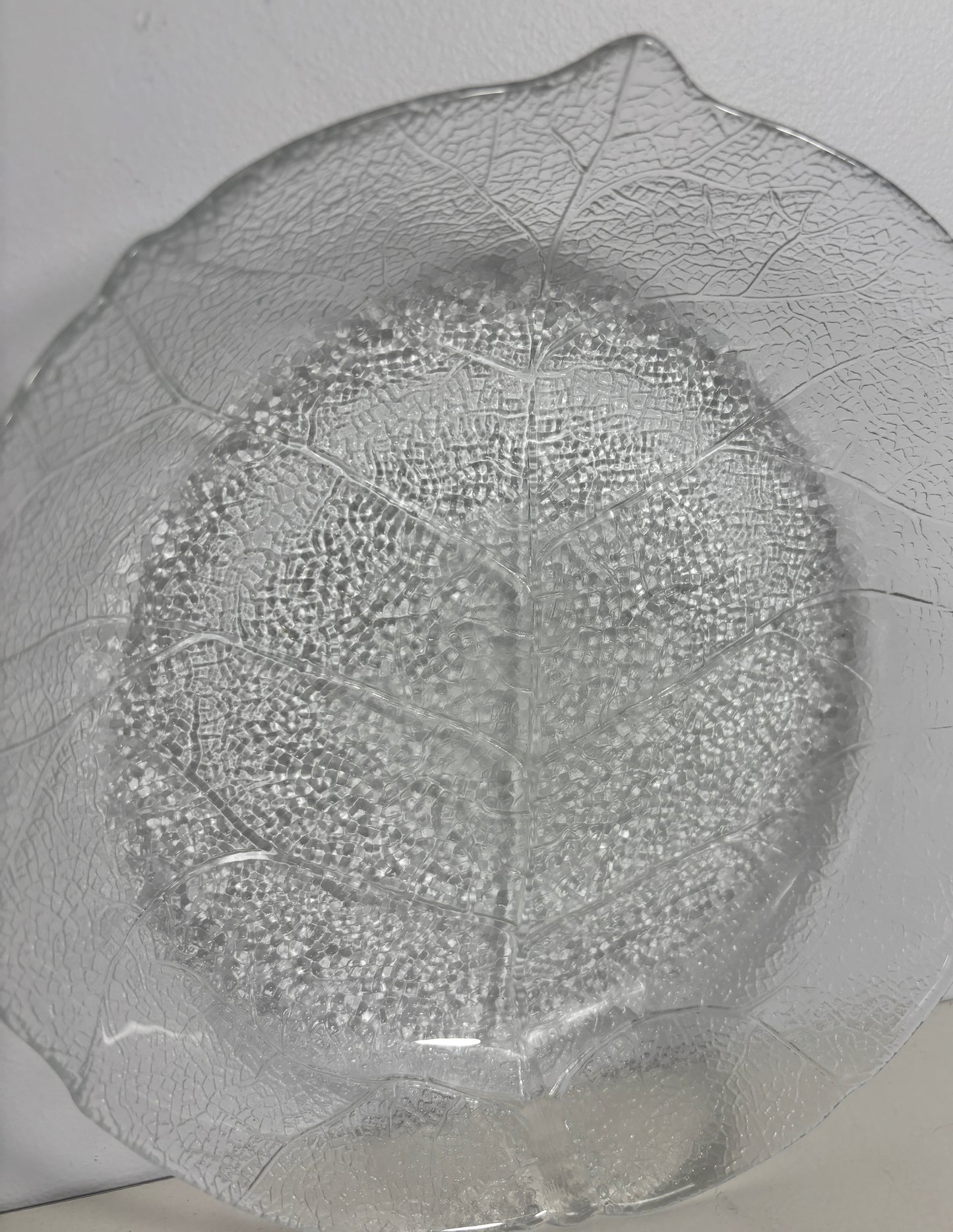 Arcoroc Aspen Pressed Glass Leaf Salad Bowl