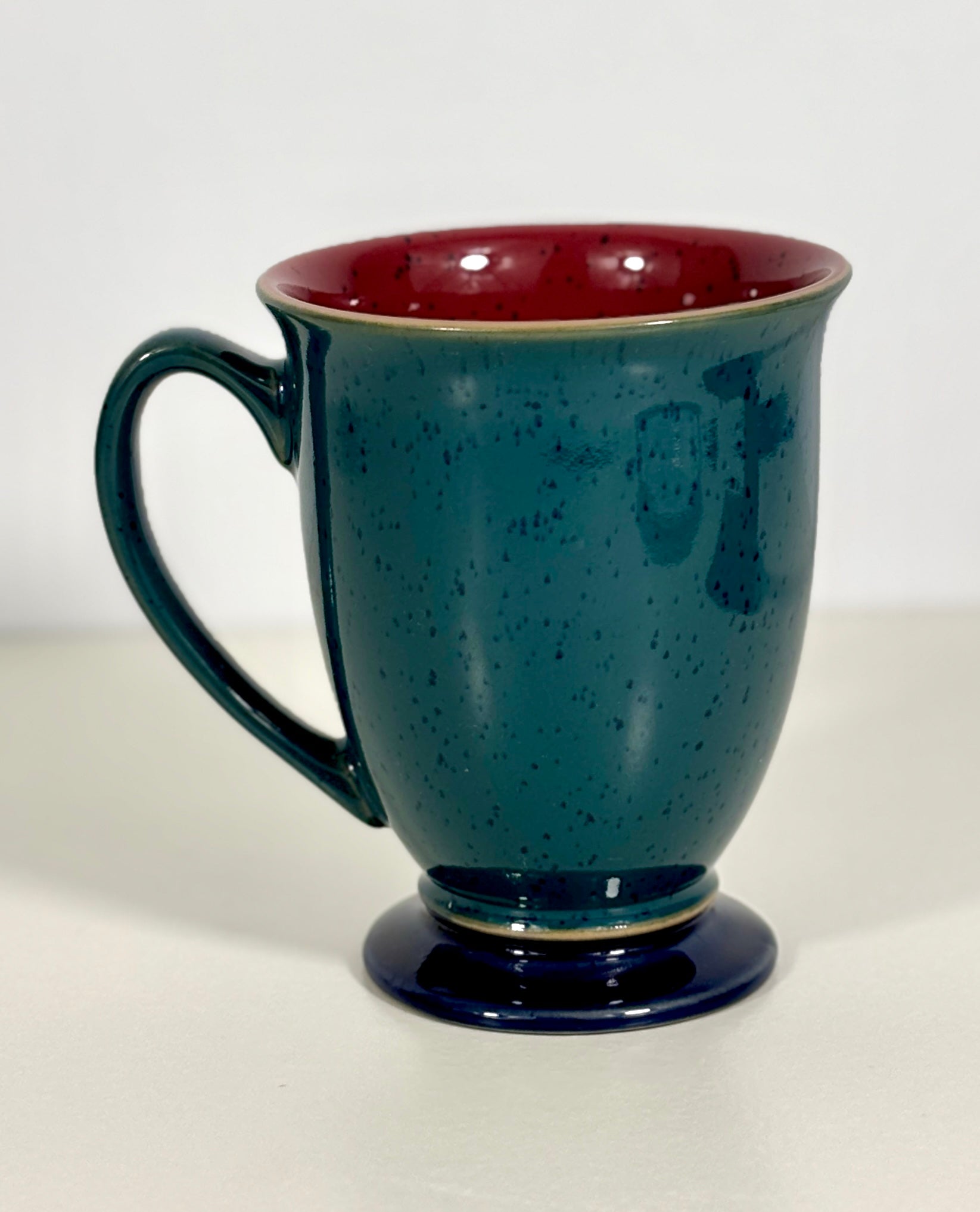 Denby Harlequin Green Footed Mug