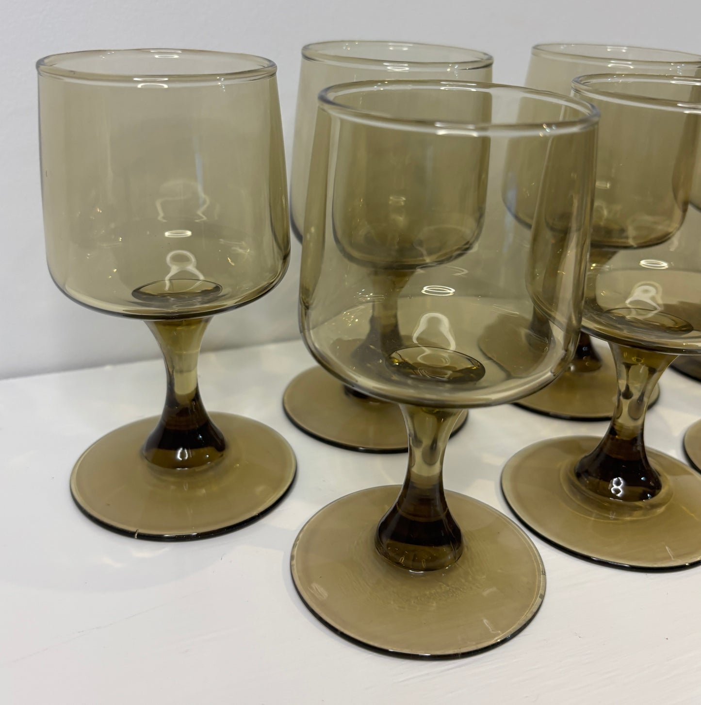 Libbey Tawny Accent Brown Wine Glass Set