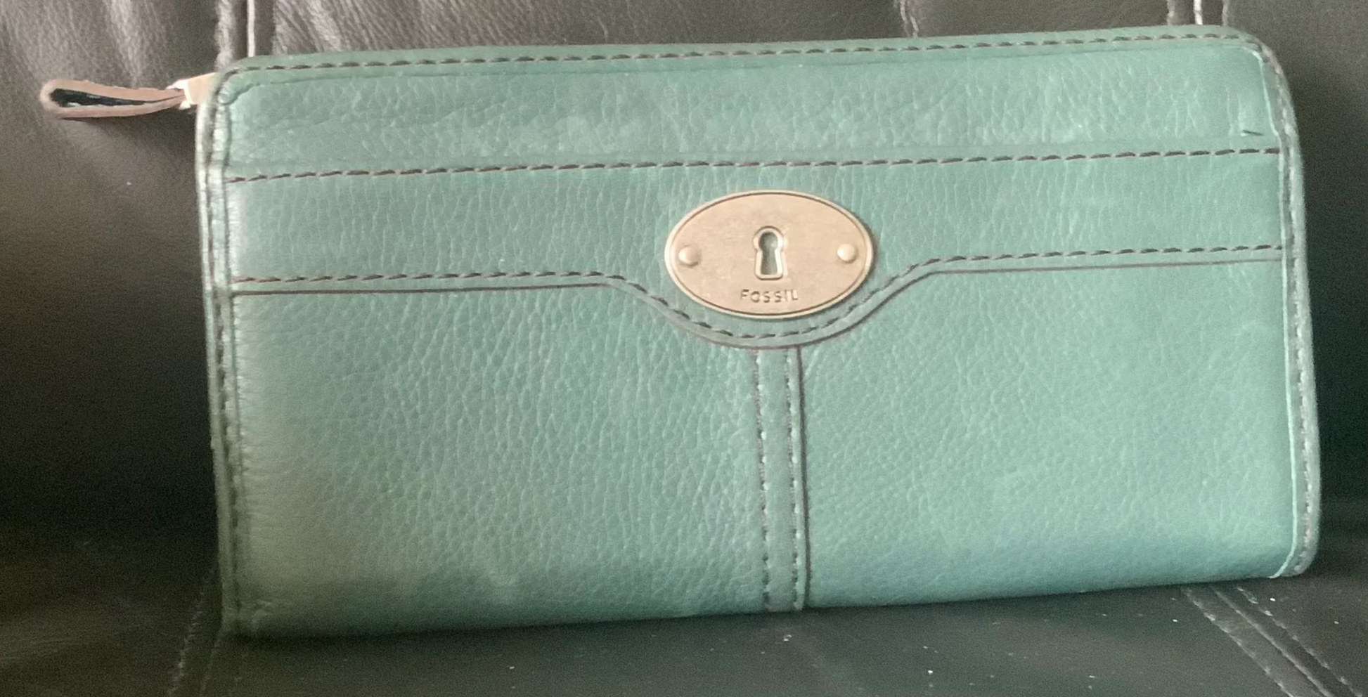 Fossil Maddox Teal Blue Women's Wallet