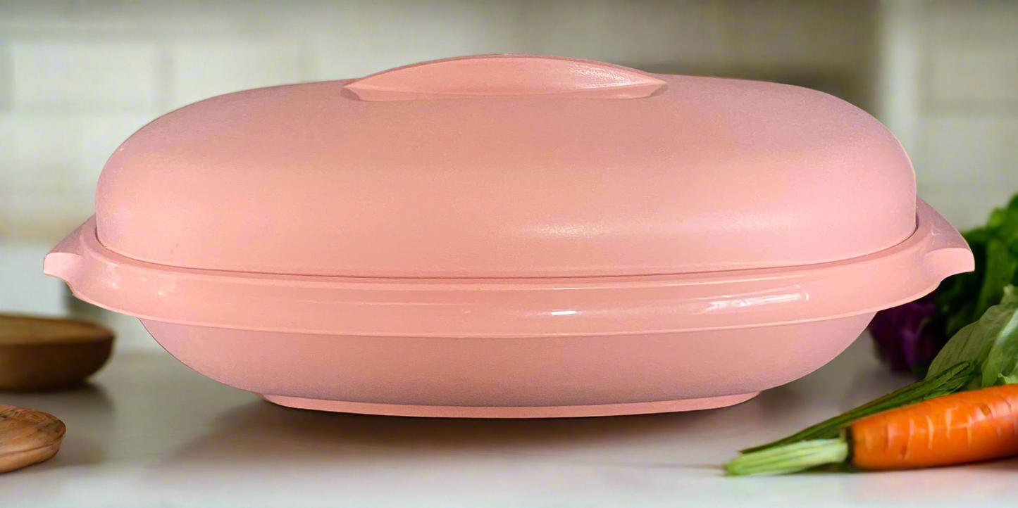 Pink Tupperware Vegetable Container