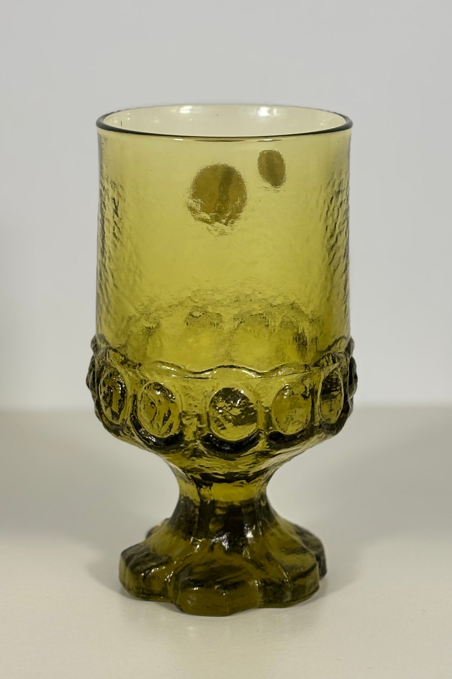 Tiffin Franciscan Madeira Citron Green Glass Goblet