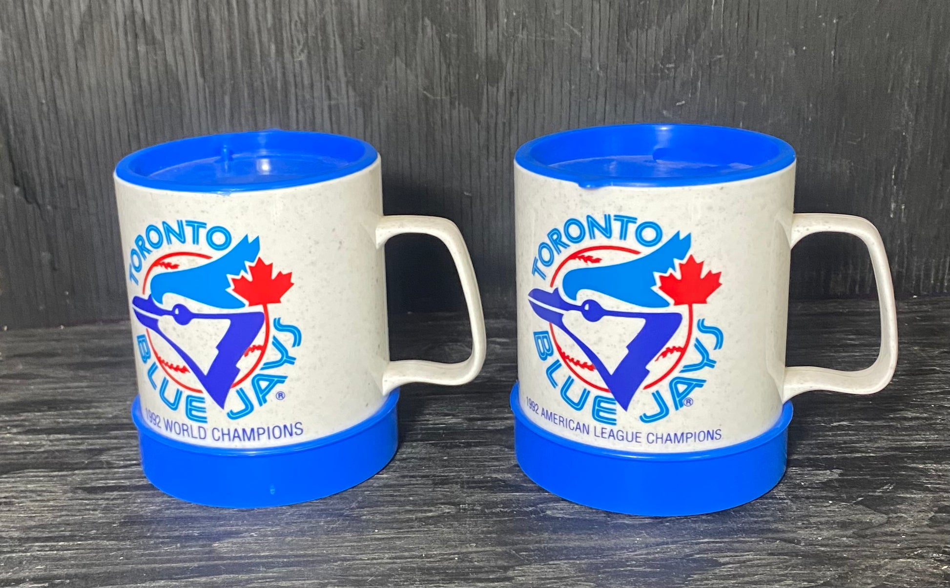 Vintage Toronto Blue Jays Championship Travel Mugs