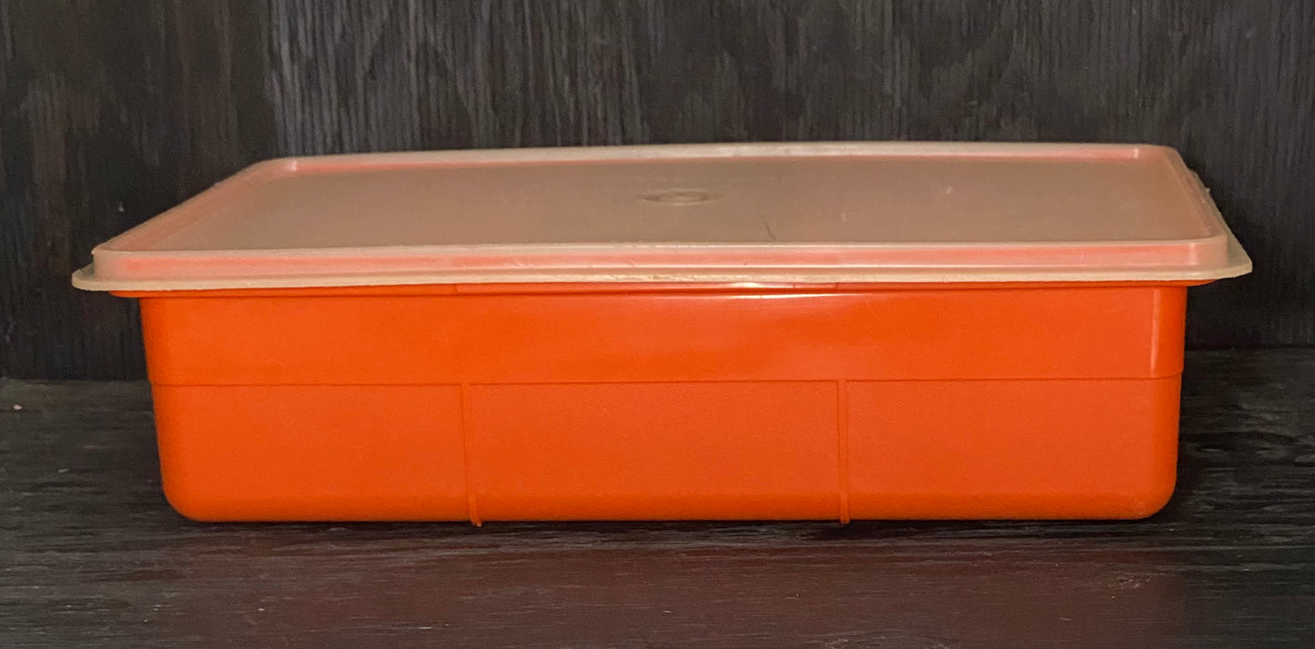 Vintage Tupperware Orange Organizer