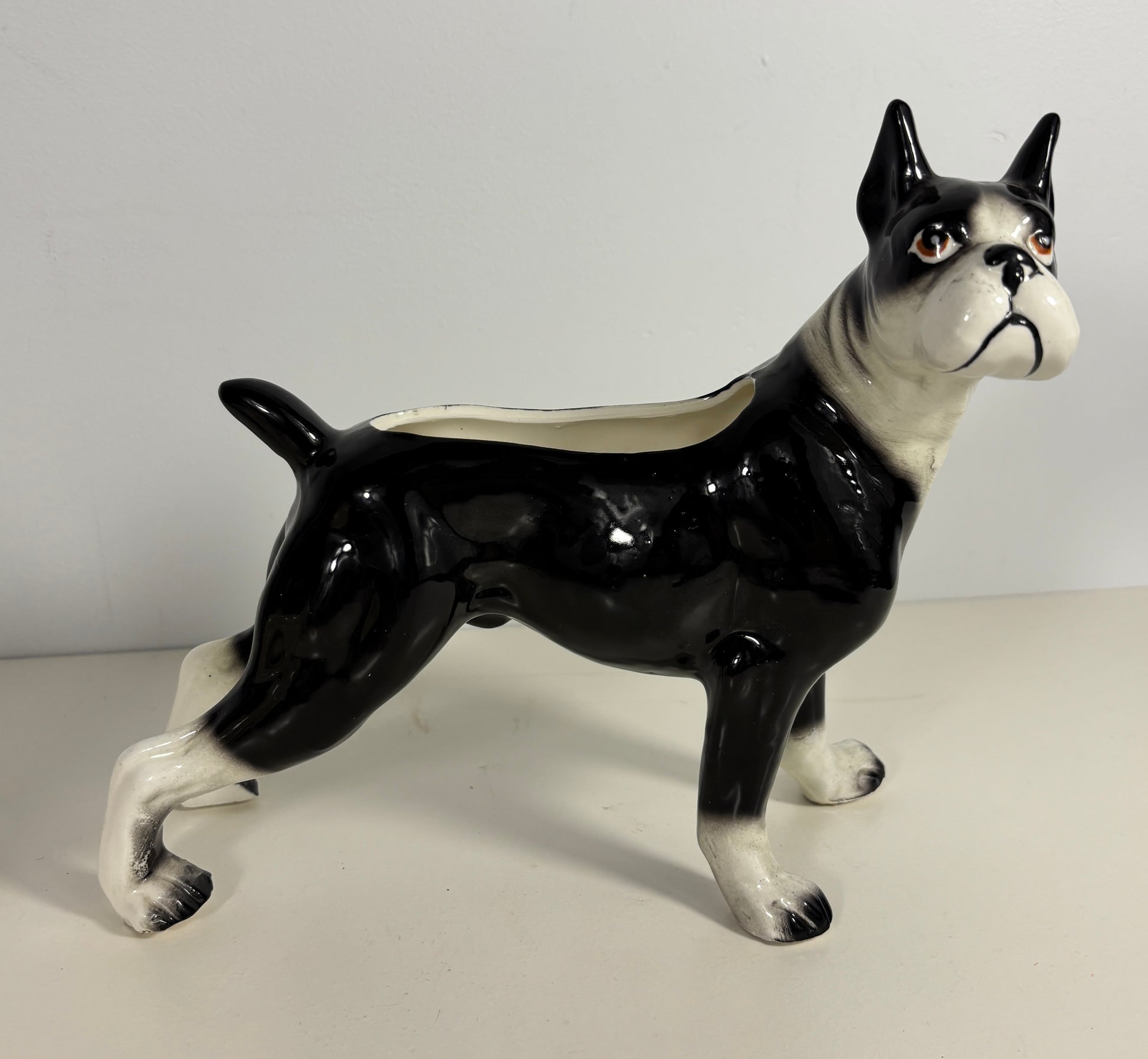 Vintage Rare Japan Boston Terrier Dog Planter