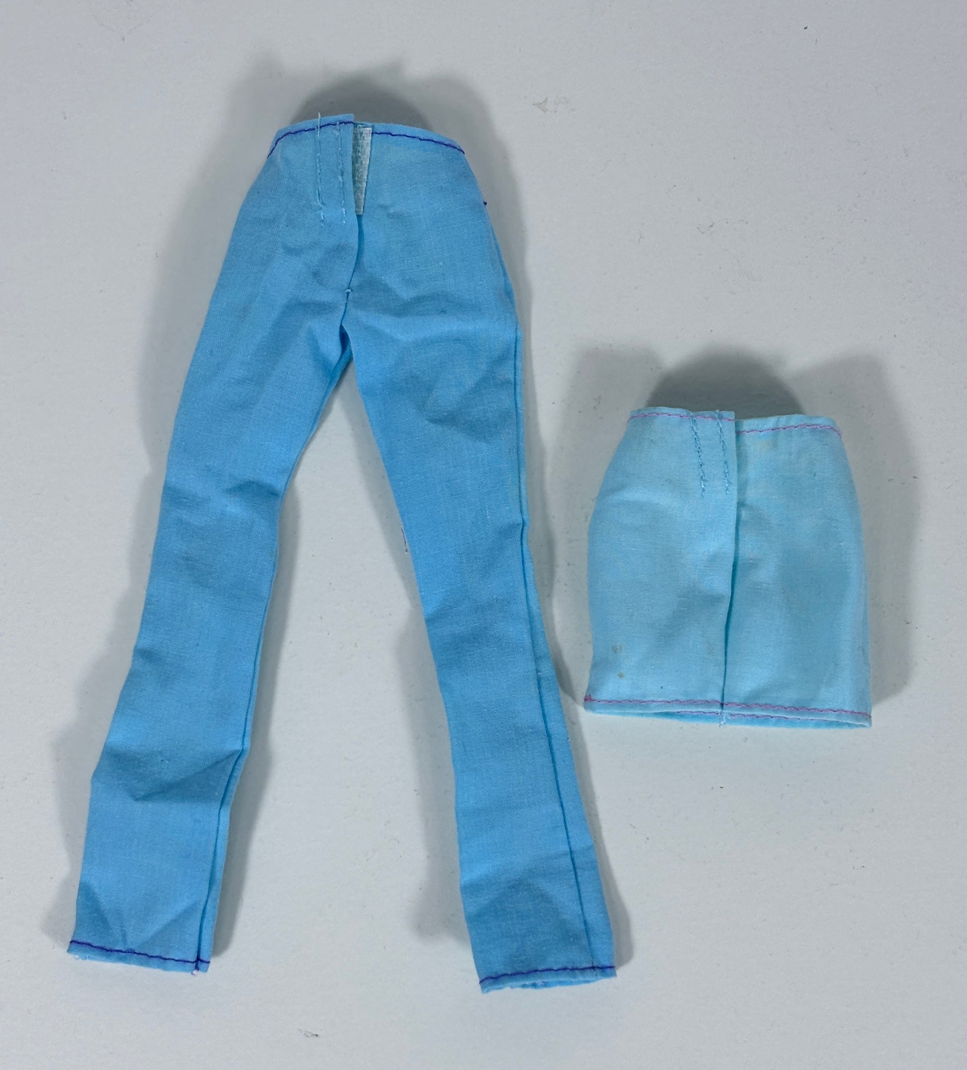 Vintage Barbie Blue Pants and Skirt