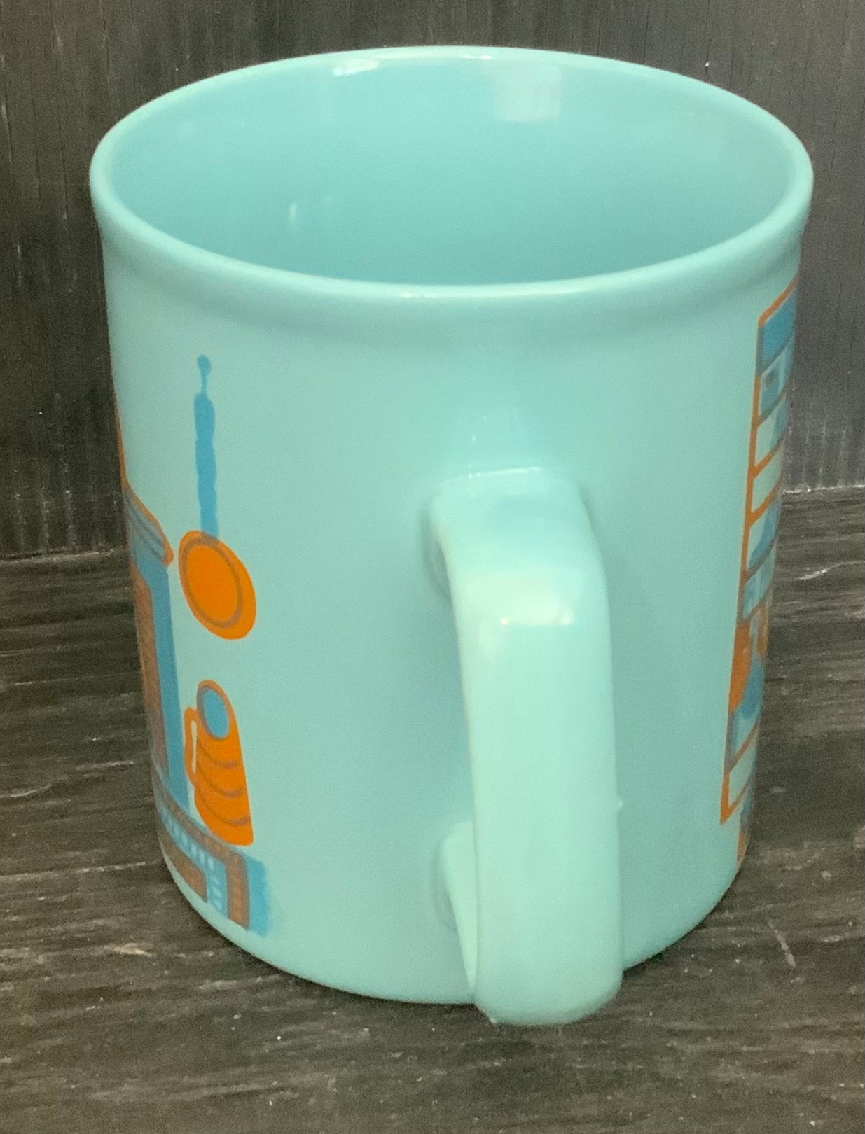 Staffordshire Potteries Vintage Blue Fireplace Den Mug