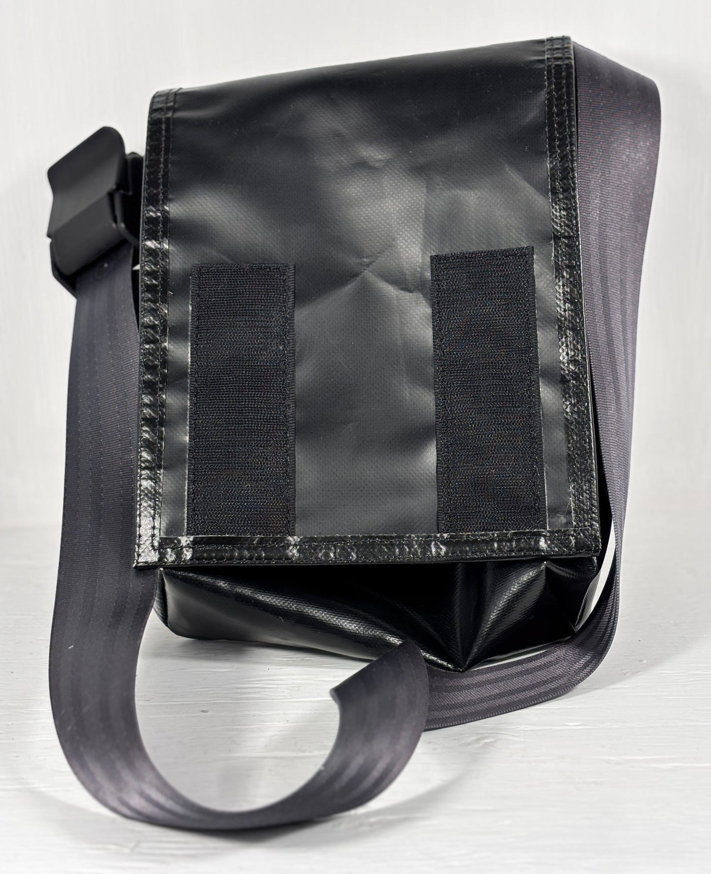Totem T3 Black Upcycled City Messenger Bag