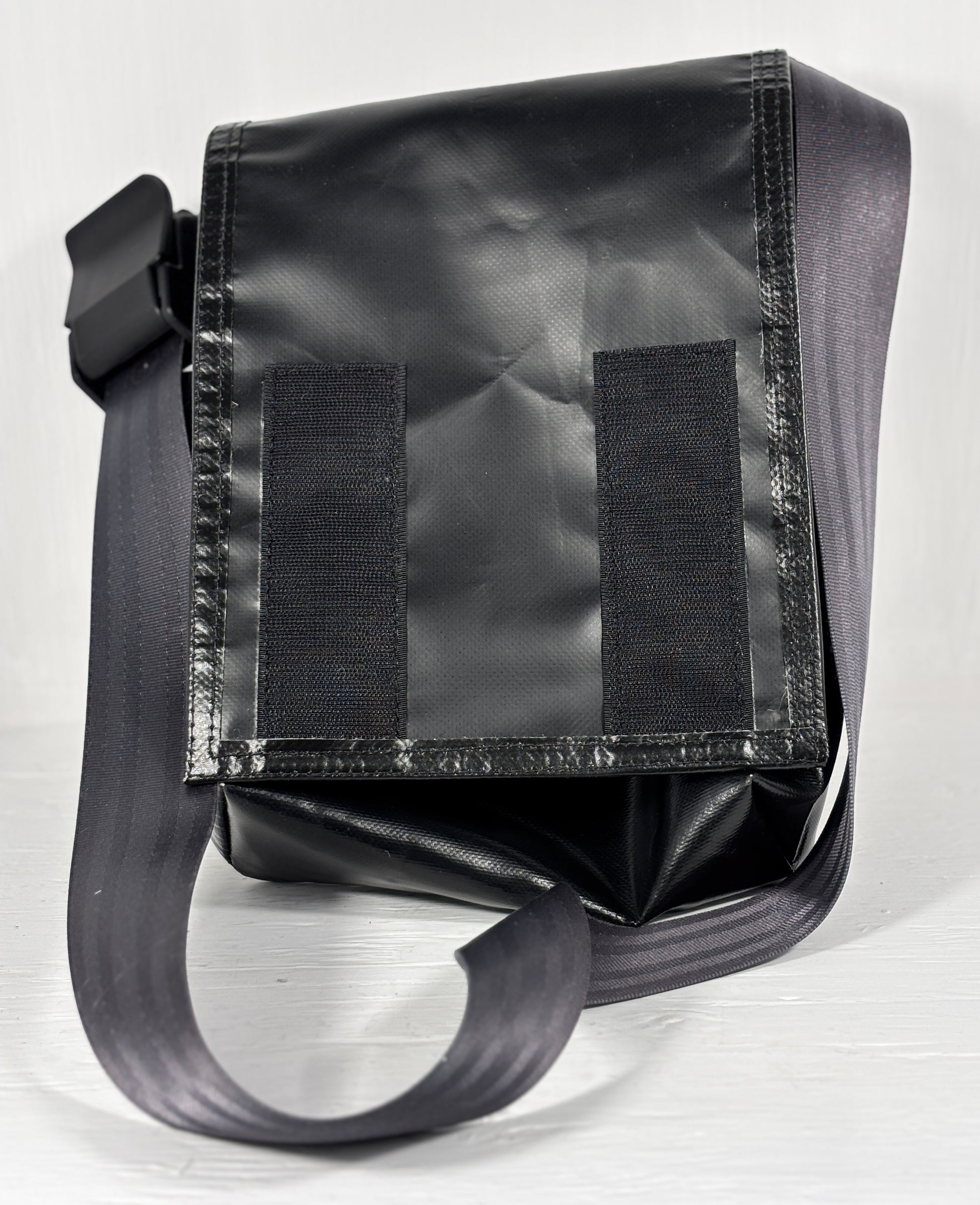 Totem T3 Black Upcycled City Messenger Bag