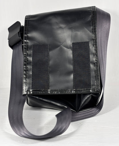 Totem T3 Black Upcycled City Messenger Bag