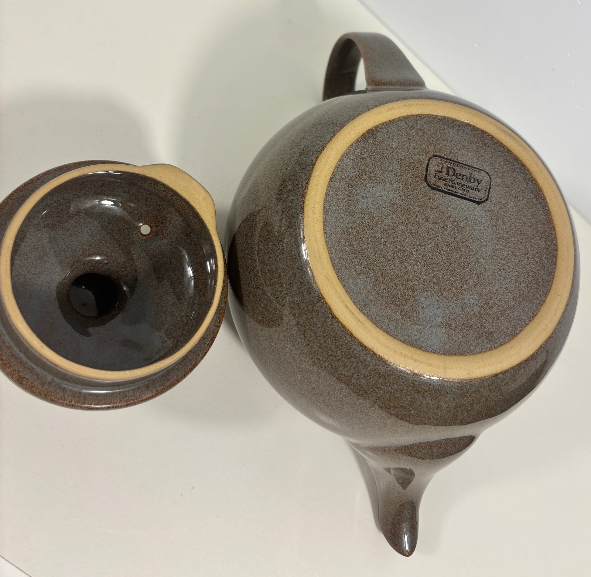 Denby Greystone Stoneware Teapot