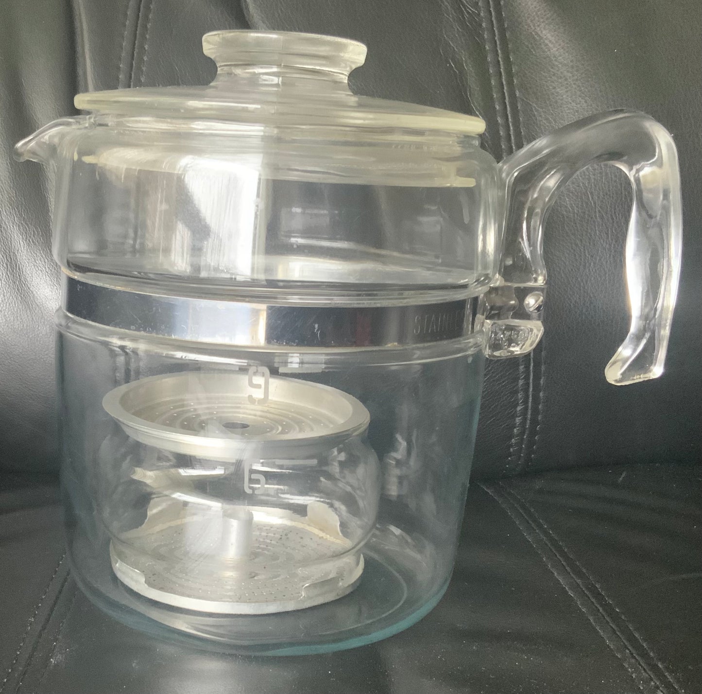 Vintage Pyrex Flameware Glass Coffee Pot