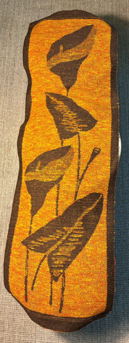 Hand Woven Finnish Leaf Theme Wool Tapestry