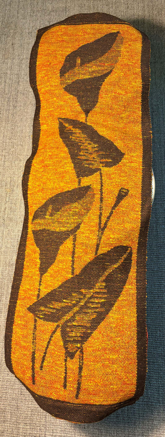 Hand Woven Finnish Leaf Theme Wool Tapestry